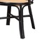 Baxton Studio Palesa Modern Bohemian Two-Tone Black and  Natural Brown Rattan Dining Chair 232-13394-ZORO - alternate 7